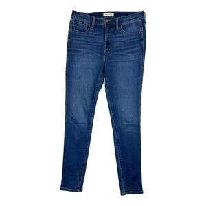 Madewell 10" High-Rise Roadtripper Supersoft Skinny Mid Wash Blue Jeans Size 29